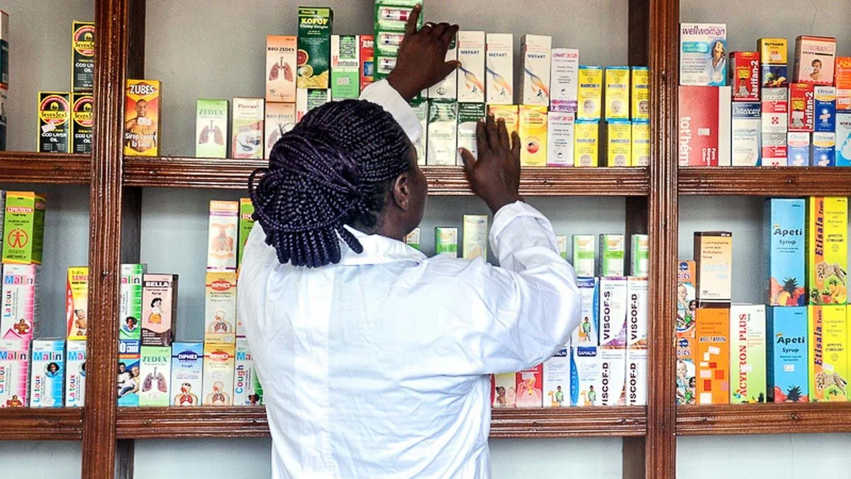Community pharmacy in Africa providing healthcare access